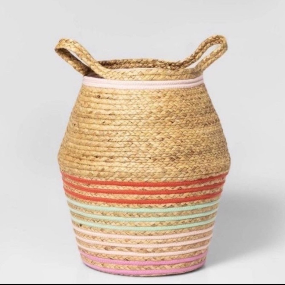 NWT Pillowfort Rainbow Floor Basket